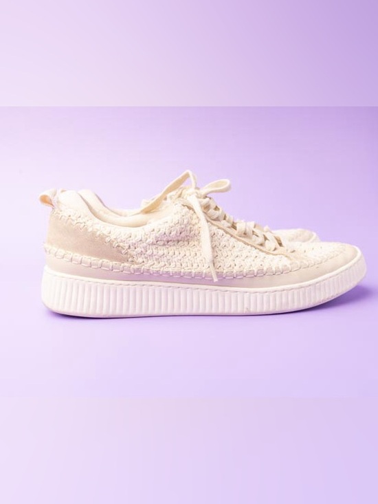 Dolce Vita Shoes - Dolce Vita Cream Woven Platform Sneakers